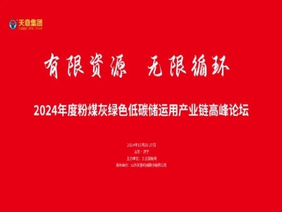 有限資源 無限循環丨2024年度粉煤灰綠色低碳儲運用產業鏈高峰論壇圓滿落幕!